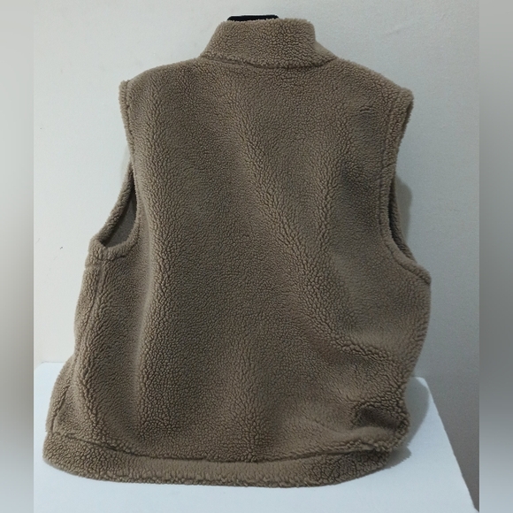 Marker Women's Tan Teddy Vest Fully Zipper Size XXLarge - Picture 3 of 12